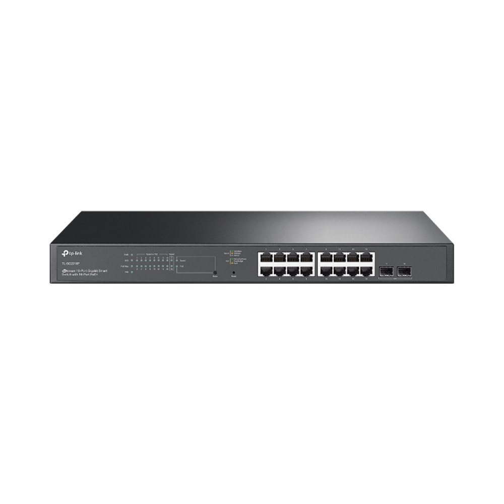 Switch rackabil cu 18 porturi TP-Link JetStream TL-SG2218P, 36 Gbps, 26.78 Mpps, Omada, PoE, cu management Switch rackabil cu 18 porturi TP-Link JetStream TL-SG2218P, 36 Gbps, 26.78 Mpps, Omada, PoE, cu management