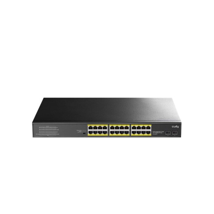 Switch rackabil cu 24 porturi Gigabit Cudy SWITCH-GS1028PS2-CDY, 2x SFP, 52 Gbps, 38.68 Mpps, 8000 MAC, fara management Switch rackabil cu 24 porturi Gigabit Cudy SWITCH-GS1028PS2-CDY, 2x SFP, 52 Gbps, 38.68 Mpps, 8000 MAC, fara management