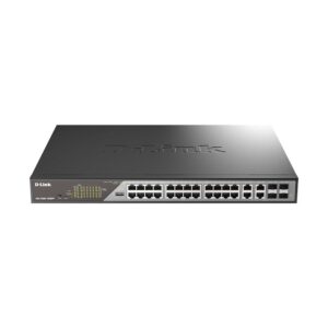 Switch rackabil Gigabit D-Link DSS-200G-28MP, 24 porturi, 56 Gbps, PoE, cu management Switch rackabil Gigabit D-Link DSS-200G-28MP, 24 porturi, 56 Gbps, PoE, cu management