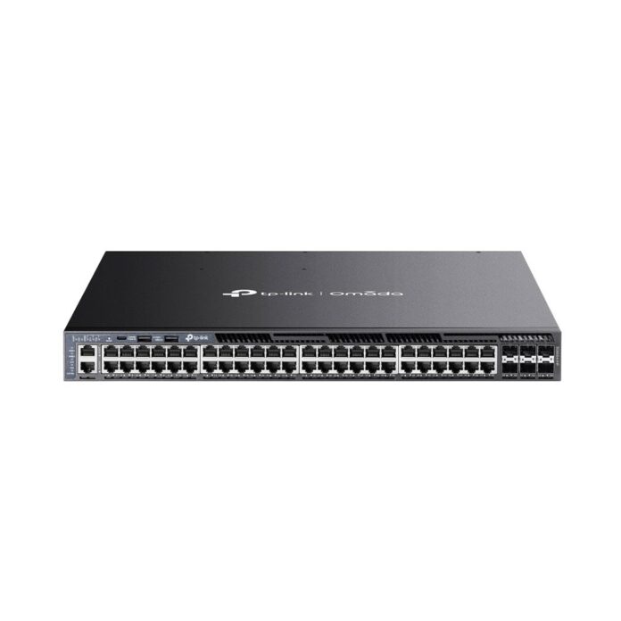 Switch rackabil Gigabite cu 48 porturi TP-Link SG6654XHP, 6 SFP, 160.7 Mpps, 216 Gbps, PoE, integrare Omada, cu management Switch rackabil Gigabite cu 48 porturi TP-Link SG6654XHP, 6 SFP, 160.7 Mpps, 216 Gbps, PoE, integrare Omada, cu management
