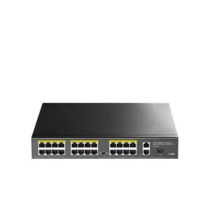 Switch rackabil Gigabit Cudy FS1026PS1, 24 porturi, 1x SFP, 30 W, 10.8 Gbps, 2000 MAC, PoE Switch rackabil Gigabit Cudy FS1026PS1, 24 porturi, 1x SFP, 30 W, 10.8 Gbps, 2000 MAC, PoE