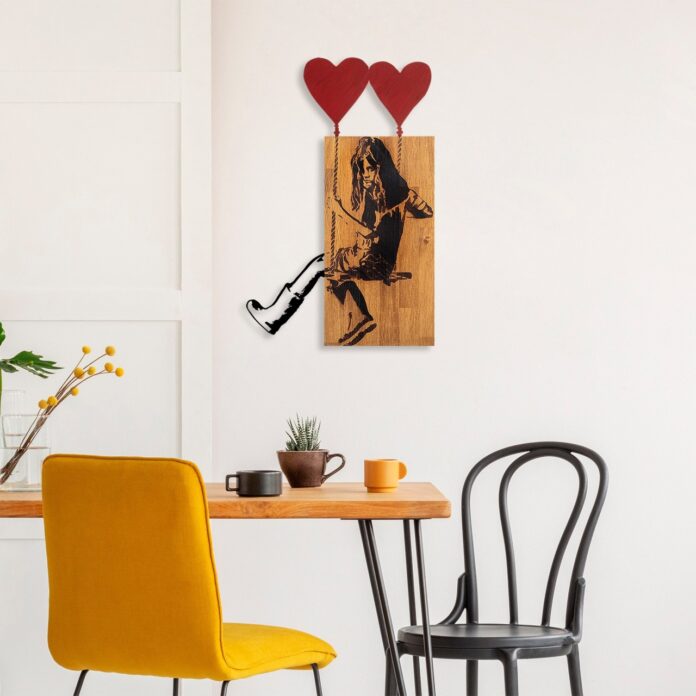 Tablou din lemn si metal Banksy Nuc 50x80x3 cm Tablou din lemn si metal Banksy Nuc 50x80x3 cm