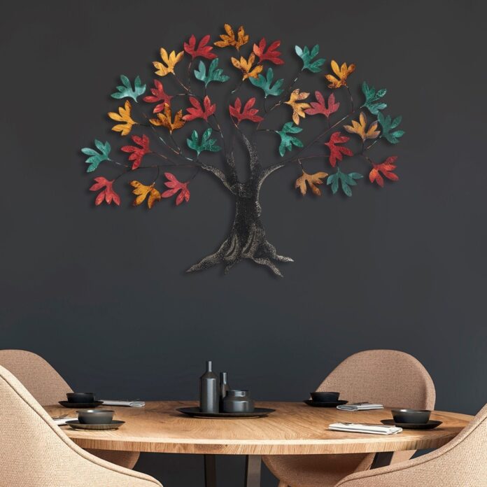 Tablou metalic Yggdrasil Multicolor 115x94x4 cm Tablou metalic Yggdrasil Multicolor 115x94x4 cm