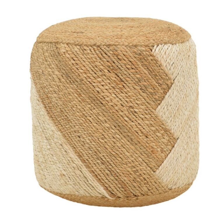 Taburet Elision, natural/bej, 38x38x38 cm