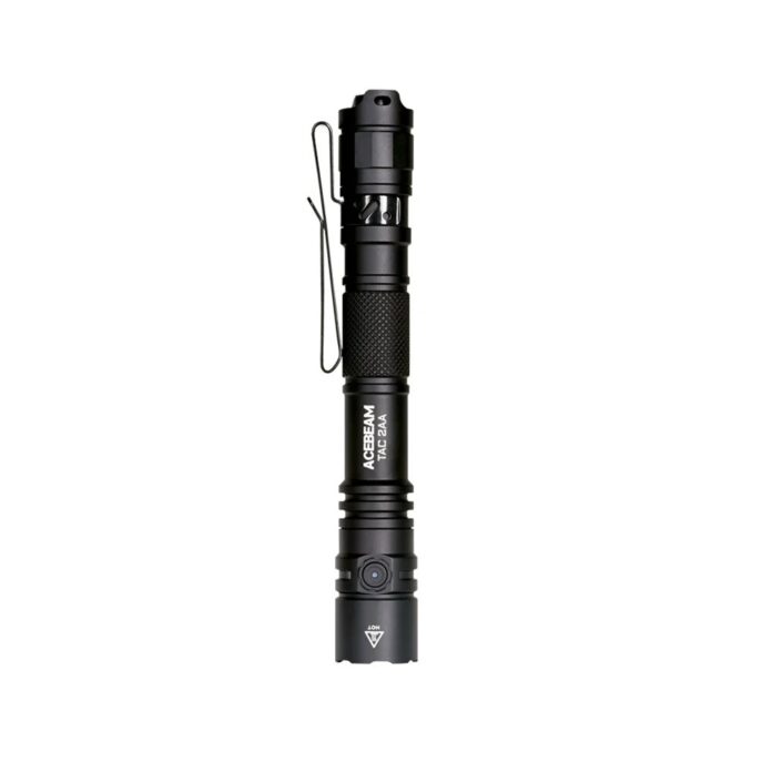 Lanterna tactica Acebeam TAC 2AA Black, 1600 lumeni, 181 m Lanterna tactica Acebeam TAC 2AA Black, 1600 lumeni, 181 m