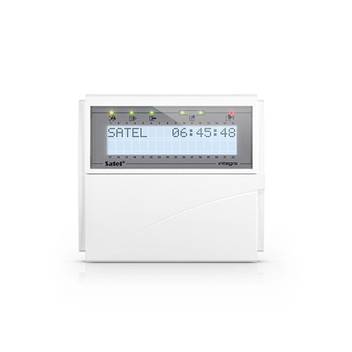 Tastatura centrala antiefractie Satel Integra INT-KLCD-W, 2 zone, buzzer, iluminare alba Tastatura centrala antiefractie Satel Integra INT-KLCD-W, 2 zone, buzzer, iluminare alba