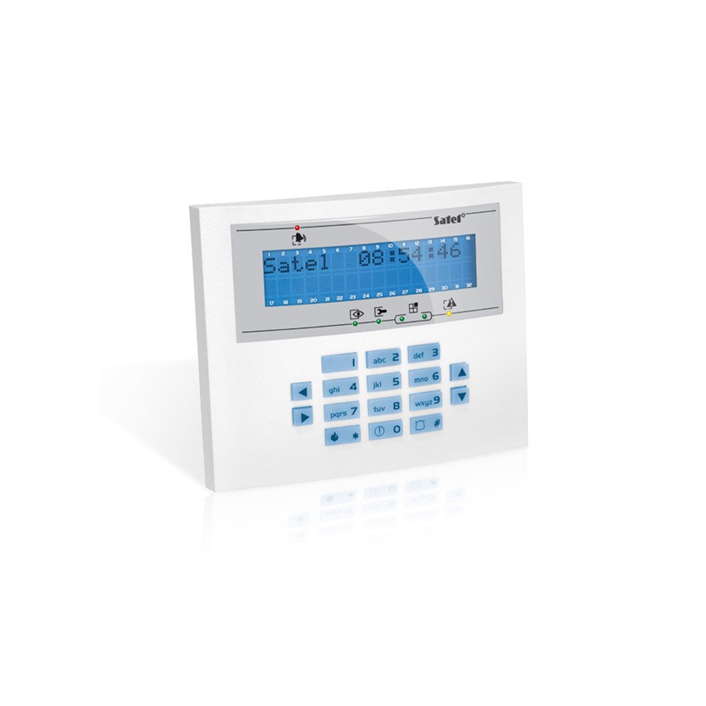Tastatura centrala antiefractie Satel Integra INT-KLCDL-BL, 2 zone, LCD, buzzer, iluminare albastra Tastatura centrala antiefractie Satel Integra INT-KLCDL-BL, 2 zone, LCD, buzzer, iluminare albastra