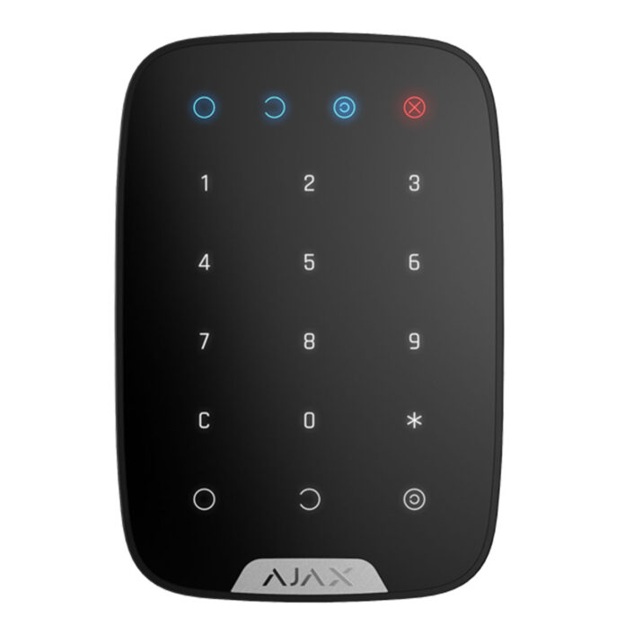 Tastatura cu touch wireless AJAX Keypad BL, 15 taste, silent alarm, 1700 m Tastatura cu touch wireless AJAX Keypad BL, 15 taste, silent alarm, 1700 m