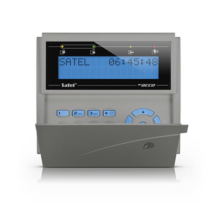 Cititor de proximitate cu tastatura LCD Satel ACCO-KLCDR-BG, 125 kHz, cod, card, buzzer, tamper Cititor de proximitate cu tastatura LCD Satel ACCO-KLCDR-BG, 125 kHz, cod, card, buzzer, tamper