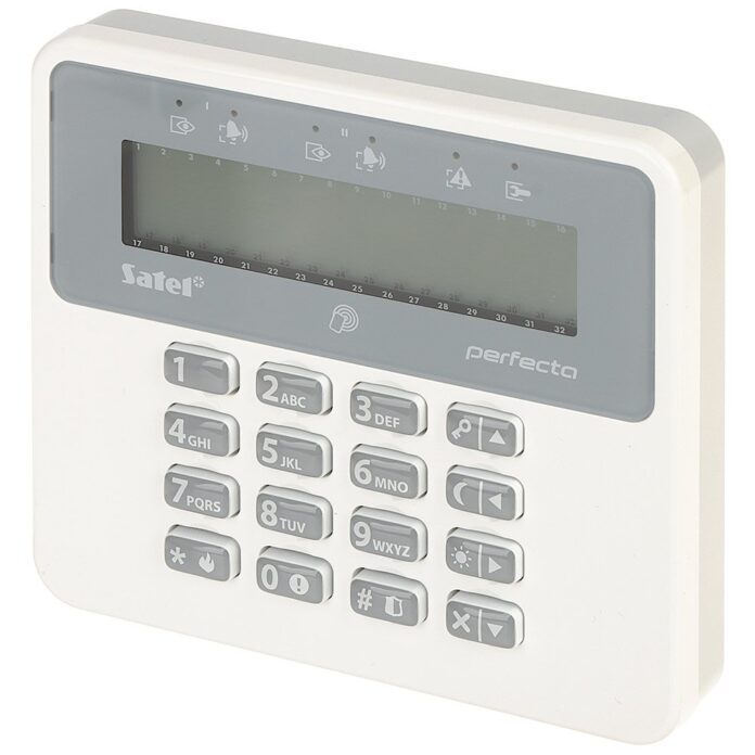 Tastatura LCD wireless Satel Perfecta PRF-LCD-A2, RF 800 m, 868 MHz, cititor card, semnal acustic, tamper Tastatura LCD wireless Satel Perfecta PRF-LCD-A2, RF 800 m, 868 MHz, cititor card, semnal acustic, tamper