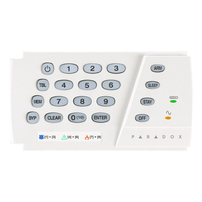 Tastatura LED Paradox K636, 10 zone, 1 partitie, StayD Tastatura LED Paradox K636, 10 zone, 1 partitie, StayD