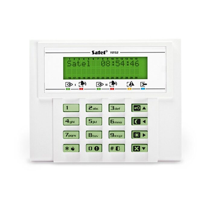 Tastatura LED Satel VERSA-LCD-GR, display LCD, buzzer