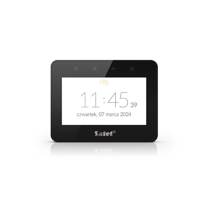 Tastatura touch screen Satel Integra INT-TSG2R-B, 4.3 inch, functii MACRO, Mifare 13.56 MHz, slot card, negru Tastatura touch screen Satel Integra INT-TSG2R-B, 4.3 inch, functii MACRO, Mifare 13.56 MHz, slot card, negru