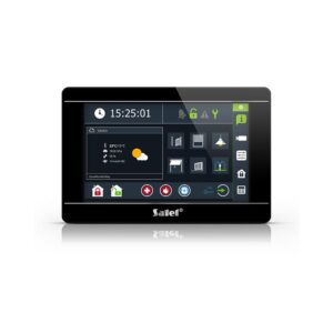 Tastatura touch screen Satel Integra INT-TSI-B, 7 inch, functie interfon, MACRO, slot card, neagra Tastatura touch screen Satel Integra INT-TSI-B, 7 inch, functie interfon, MACRO, slot card, neagra
