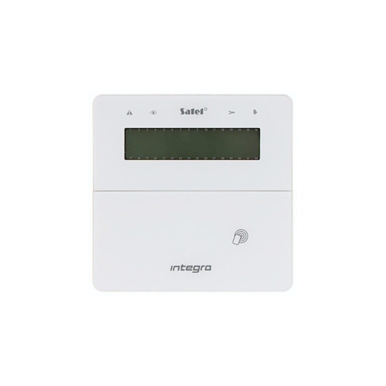 Tastatura wireless Satel Integra INT-KWRL2-W, LCD, EM 125 Khz, compatibila centrale control Integra si Integra Plus, alba