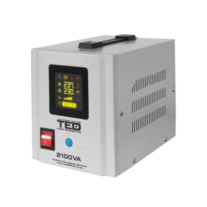 UPS pentru centrala termica TED000347, Runtime extins cu 2 acumulatori (neinclusi), 2100VA, 1400W UPS pentru centrala termica TED000347, Runtime extins cu 2 acumulatori (neinclusi), 2100VA, 1400W