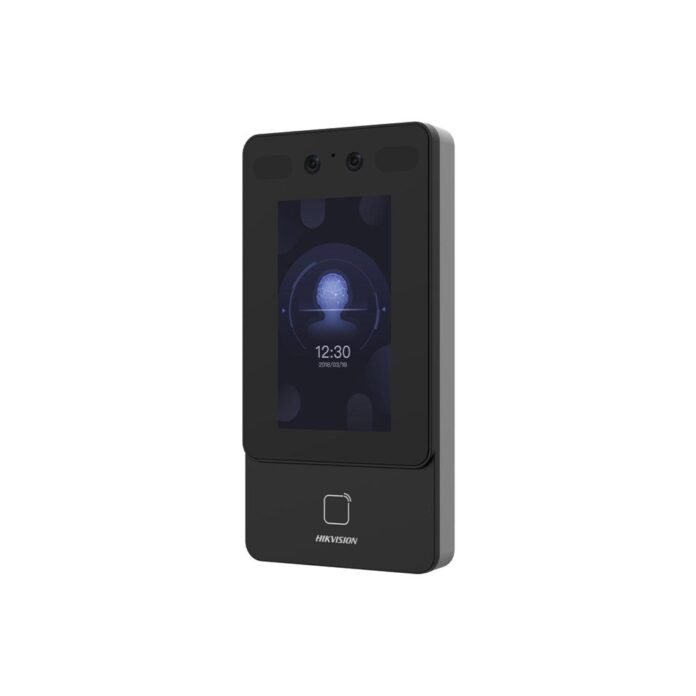 Terminal de control acces cu recunoastere faciala Hikvision DS-K1T342MFWX-E1, 15000 fete, 3000 carduri, amprenta, microfon si difuzor, PoE Terminal de control acces cu recunoastere faciala Hikvision DS-K1T342MFWX-E1, 15000 fete, 3000 carduri, amprenta, microfon si difuzor, PoE