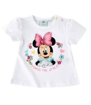 Tricou alb cu maneca scurta Minnie Mouse Tricou alb cu maneca scurta Minnie Mouse
