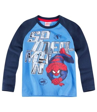Tricou albastru cu maneca lunga Spider-Man Tricou albastru cu maneca lunga Spider-Man