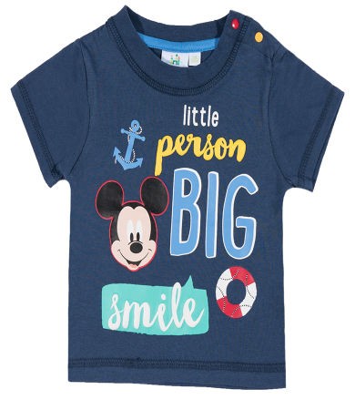 Tricou albastru cu maneca scurta Mickey Mouse Tricou albastru cu maneca scurta Mickey Mouse