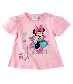 Tricou roz cu maneca scurta Minnie Mouse Tricou roz cu maneca scurta Minnie Mouse