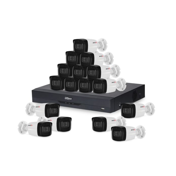 Sistem supraveghere exterior basic Acvil B16EXTIR80-2MP-M, 16 camere, 2MP, IR 80m, 3.6 mm, microfon Sistem supraveghere exterior basic Acvil B16EXTIR80-2MP-M, 16 camere, 2MP, IR 80m, 3.6 mm, microfon