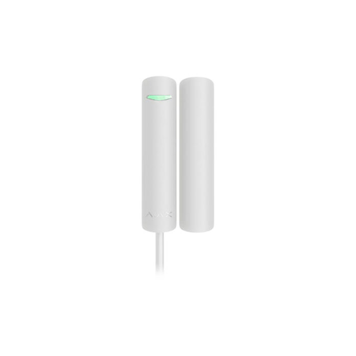 Contact magnetic Ajax DoorProtect Fibra WH, aparent, 1 intrare NC, reed, alb Contact magnetic Ajax DoorProtect Fibra WH, aparent, 1 intrare NC, reed, alb