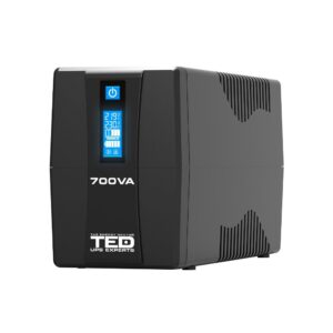 UPS cu 2 prize TED 003959, 700VA, 400 W, LCD UPS cu 2 prize TED 003959, 700VA, 400 W, LCD