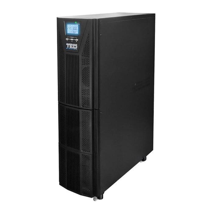 UPS Online cu dubla conversie monofazat TED004017, management intrare / iesire regleta, 10kVA, 10kW, LCD UPS Online cu dubla conversie monofazat TED004017, management intrare / iesire regleta, 10kVA, 10kW, LCD