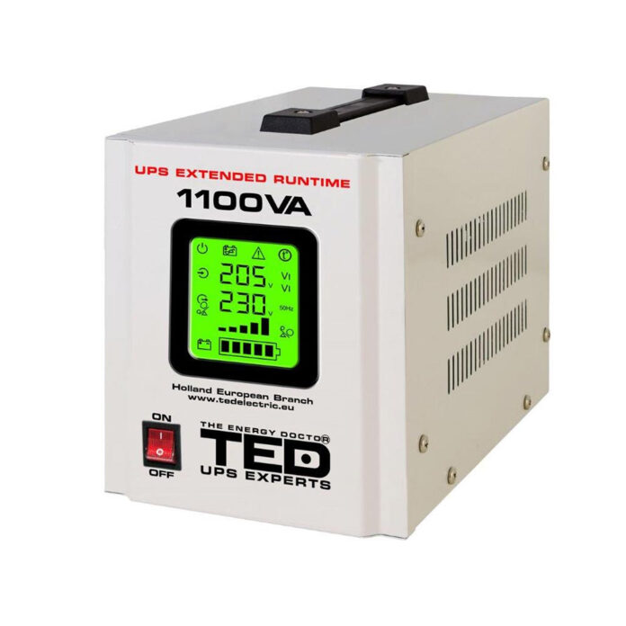 UPS pentru centrala termica TED000323, Runtime extins cu 1 acumulator (neinclus), 1100VA, 700W UPS pentru centrala termica TED000323, Runtime extins cu 1 acumulator (neinclus), 1100VA, 700W