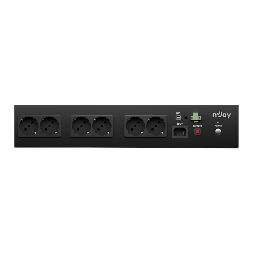 UPS Off-line rackabil cu 8 prize nJoy Theron 800, 800VA / 480W, 2U UPS Off-line rackabil cu 8 prize nJoy Theron 800, 800VA / 480W, 2U