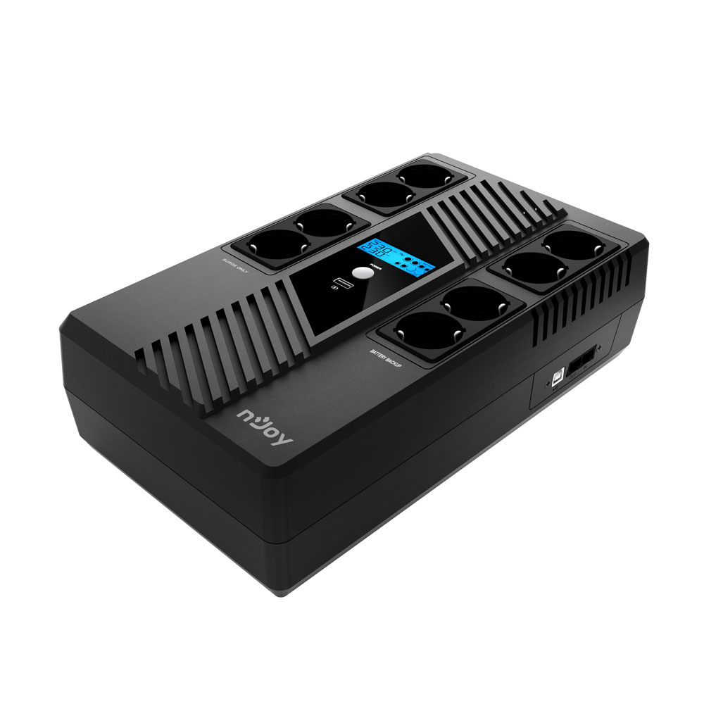 UPS cu 8 prize nJoy Token 800 UPCSBLS680TTOAZ01B, 800 VA / 480 W, cu management UPS cu 8 prize nJoy Token 800 UPCSBLS680TTOAZ01B, 800 VA / 480 W, cu management