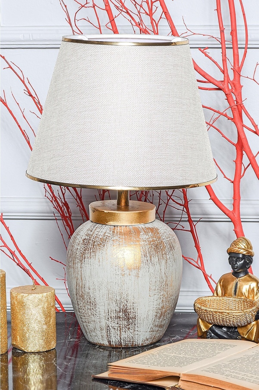 Veioză TM275 Crem 30x18x47 cm Veioză TM275 Crem 30x18x47 cm