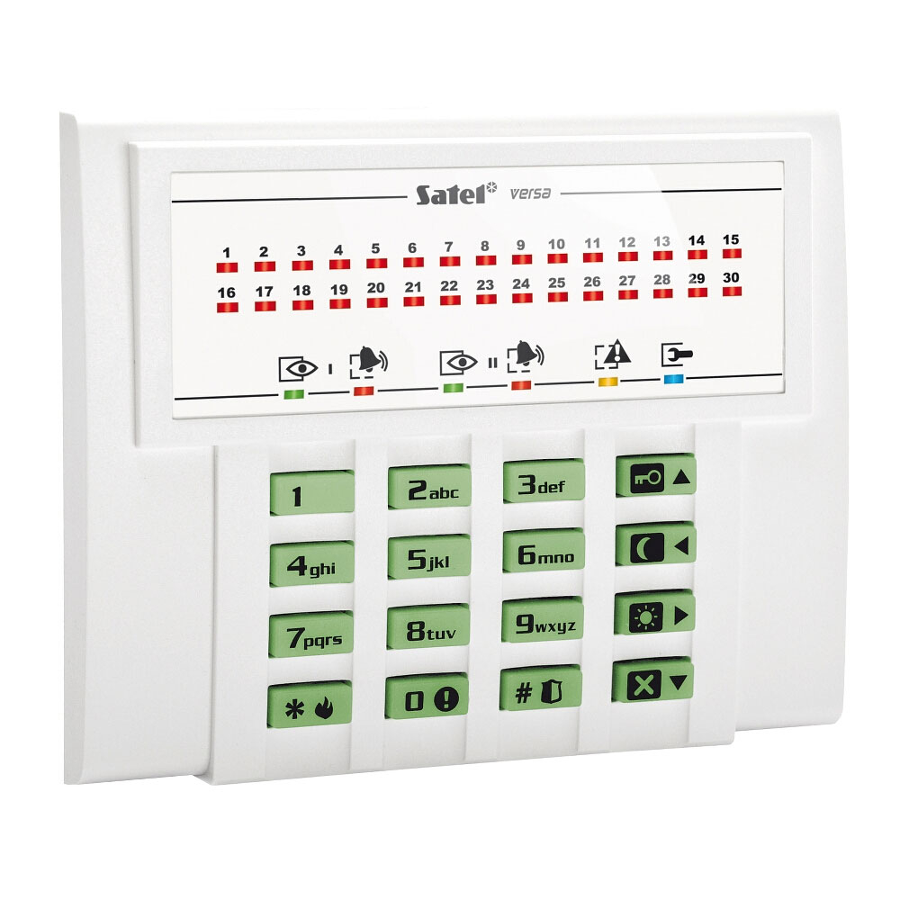 Tastatura LED Satel VERSA-LED, 3 butoane functionale, taste dedicate, buzzer Tastatura LED Satel VERSA-LED, 3 butoane functionale, taste dedicate, buzzer