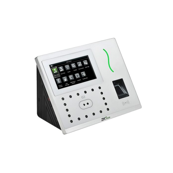 Cititor de amprenta cu recunoastere faciala si pontaj ZKTeco ZKT-G3, Wiegand, RFID, 100000 evenimente Cititor de amprenta cu recunoastere faciala si pontaj ZKTeco ZKT-G3, Wiegand, RFID, 100000 evenimente